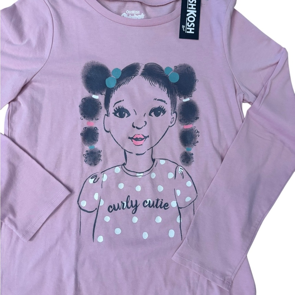 OshKosh B'gosh Light Pink Graphic Long‎ Sleeve Tee
